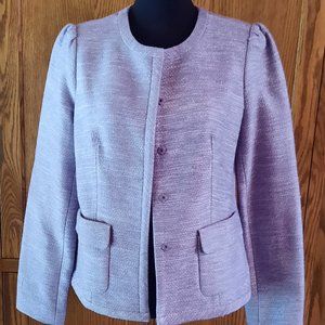 Talbots NWOT Violet-Multi Tweed Jacket
